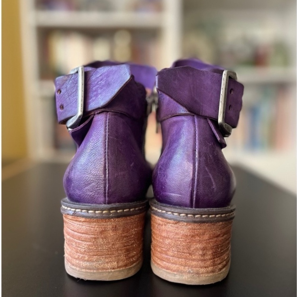 A.S.98 EUC Purple Ankle Boots - Picture 7 of 7